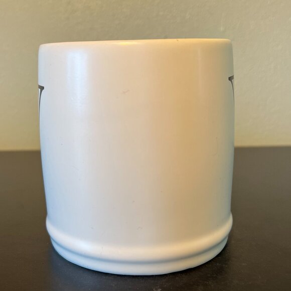MODERN EXPRESSIONS Letter V Monogram Initial White Matte Finish Stoneware Mug - Picture 6 of 10